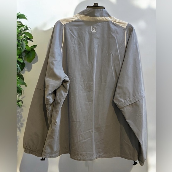 PGA Tour Gray Windbreaker Jacket - Picture 2 of 6